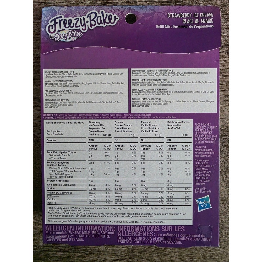 Easy-Bake Freezy Bake Ice Cream Refill Mix Bundle Strawberry & Chocolate 2 Pack - Picture 6 of 6